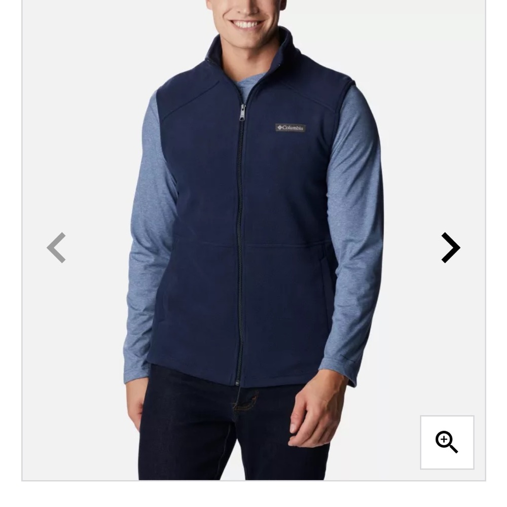 Columbia fleece short sleeve vest